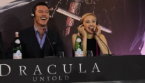 Luke Evans e Sarah Gadon alla conferenza stampa di "Dracula Untold"
