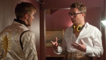 Nicolas Winding Refn con Ryan Gosling sul set di Drive