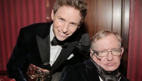 Eddie Redmayne e Stephen Hawking