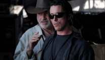 Terrence Malick e Christian Bale sul set di Knight of Cups