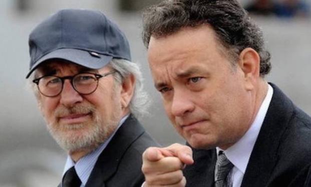 Steve Spielberg con Tom Hanks