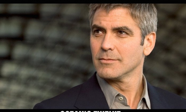 George Clooney in "Ocean's twelve"