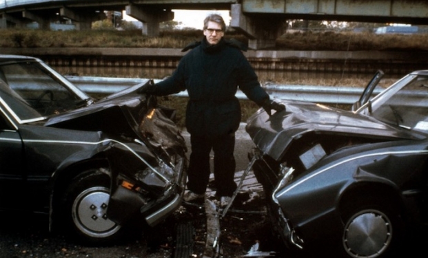 David Cronenberg sul set di Crash