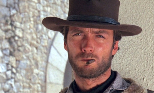Clint Eastwood in Per un pugno di dollari