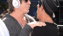 Mickey Rourke con Giuseppe Franco