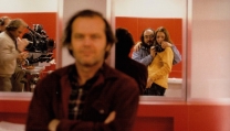Stanley Kubrick sul set di Shining