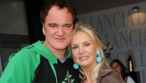 Quentin Tarantino e Barbara Bouchet