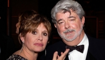 Carrie Fisher e George Lucas