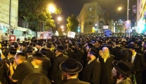 La protesta degli ebrei ultra-ortodossi