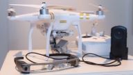 Drone DJI con smartglass Moverio BT300
