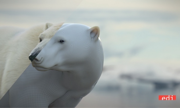 Orso polare ricostruito da EDI Effetti Digitali Italiani