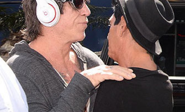 Mickey Rourke con Giuseppe Franco