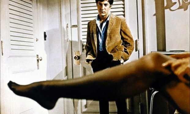 Dustin Hoffman, sedotto in "Il laureato"