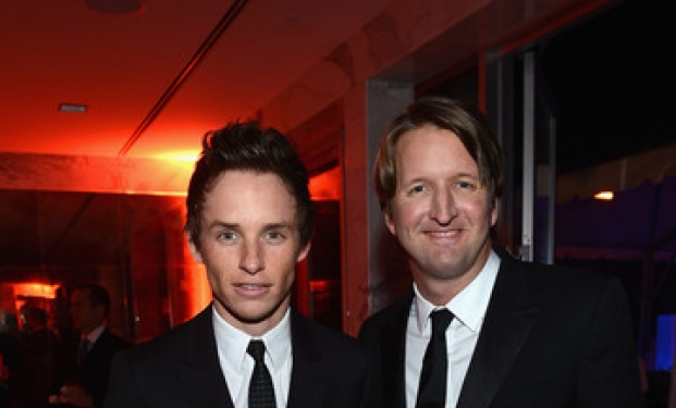 Eddie Redmayne e Tom Hooper 