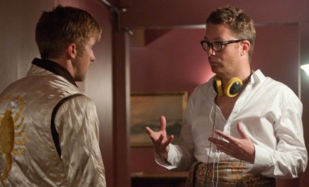 Nicolas Winding Refn con Ryan Gosling sul set di Drive