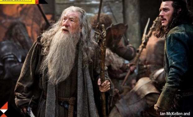 Gandalf e Bard nel terzo capitolo di Lo Hobbit