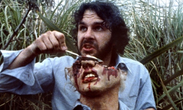 Peter Jackson sul set di Bad Taste