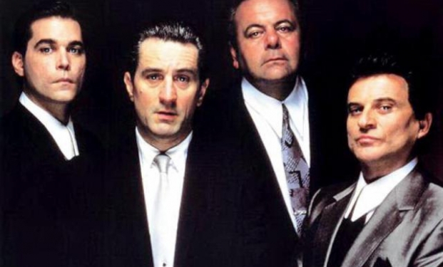 Liotta, De Niro, Sorvino e Pesci in "Goodfellas - Quei bravi ragazzi"