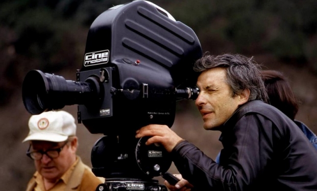 John Cassavetes mentre gira "Una moglie"