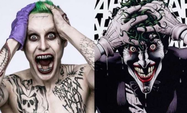 A sinistra, il probabile Joker di Jared Leto