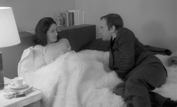 I magnifici Françoise Fabian e Jean-Louis Trintignant in "Ma nuit chez Maud" di Rohmer