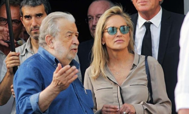 Pupi Avati con la star Sharon Stone